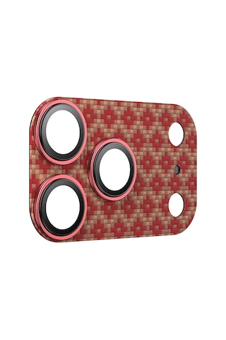 Apple Uyumlu   iPhone 17 Pro Max Benks Armorwarrior Armorgrid Serisi Kevlar Kamera Lens Koruyucu Turuncu