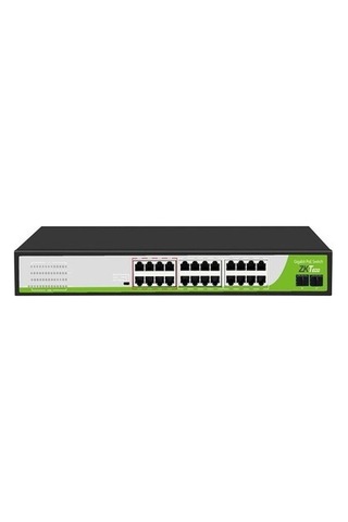 Zkteco Pe242-300-g 24 Port Gigabit 2xsfp Uplink Poe Switch