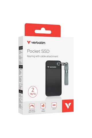 Verbatim V Pocket Ssd Usb3.2 Gen2 2tb Siyah