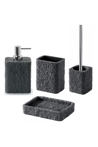 Aries Banyo Seti, Tezgah Üstü - Antrasit