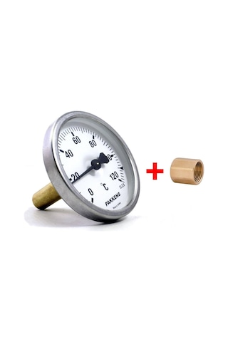 Pakkens Termometre Manşonlu 63 Çap 120 Derece Göstergeli 5 Cm Bağ