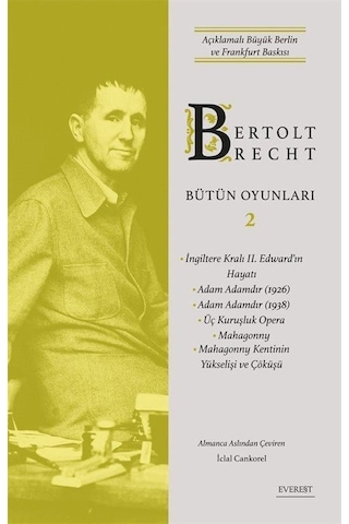 Bertolt Brecht Bütün Oyunları 2 Karton Kapak / Bertolt Brecht