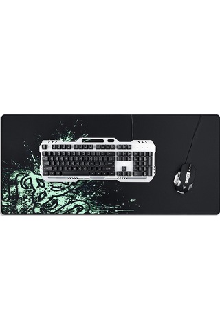 Dalong Desenli 90x40 Cm Büyük Boy Mouse Pad, Xxl Gaming Mousepad