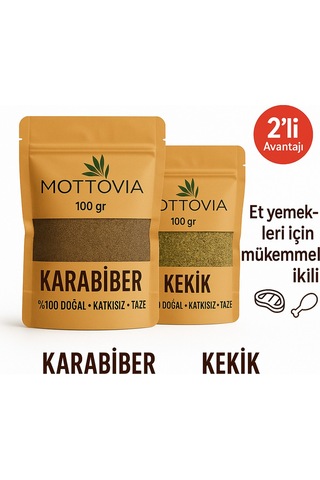 Karabiber & Kekik İkilisi %100 Doğal Katkısız Baharat Seti Et Ve Yemekler İçin Mükemmel Uyum