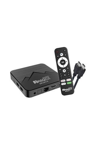 Magbox Magroid Infinty 64 Gb Hdd 4 Gb Ram Bluetooth 5g Wifi Ses Komut Kumandalı Android Tv Box