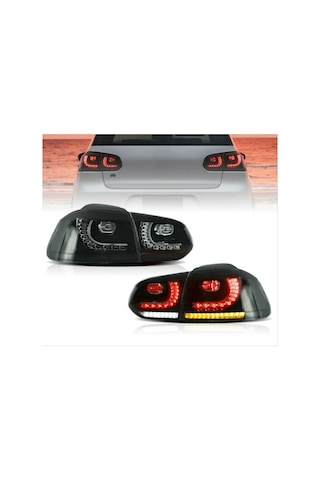 Autogp Vw Golf 6 Stop Lambası Takımı Ledli R20 Model Smoke