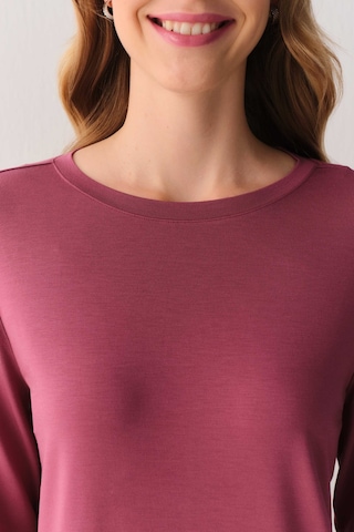Suwen Essence Nights Modal Dirsek Altı Kol Tişört Sh26905607s142 Gül Rengi