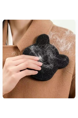 Qingmipy 10 Adet Evcil Hayvan Tüy Filtre Sponsu, Çamaşır Temizleme Tüy Alma Tabletleri Siyah