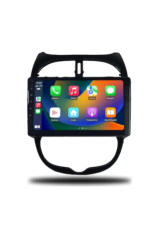 Navico Peugeot 206 Android Carplay Multimedya 1999-2011 6gb Ram + 128gb Hafıza + 8 Çekirdek