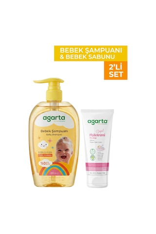 Agarta Bebek Şampuanı Ve Bebek Pişik Kremi 1 Adet Bakım Seti