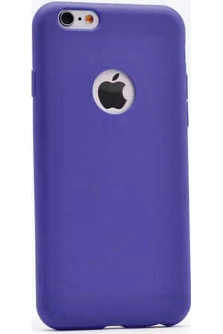 Noktaks - Apple Uyumlu iPhone 6 - 6s - Kılıf Mat Soft Esnek Premier Silikon Kapak - T1639 - Lacivert Lacivert