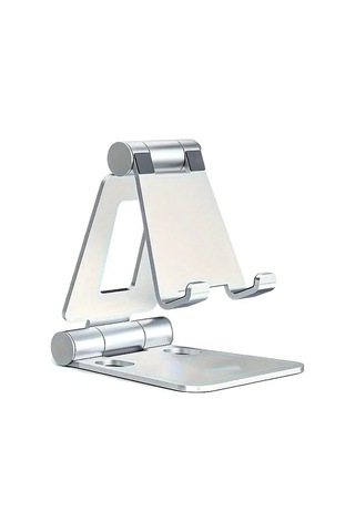 Xuweiwei Ayarlı Alüminyum Alşım Evrensel Mobil Cihaz Tutucu Gümüşi Dayanıklı Taşınabilir Gümüşi