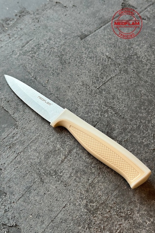 Neoflam Fika Microban Soyma Bıçağı Bej 8 Cm D-neofpk008