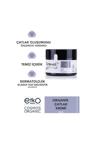 Sirenol Organik Çatlak Karşıtı Krem 50 ML