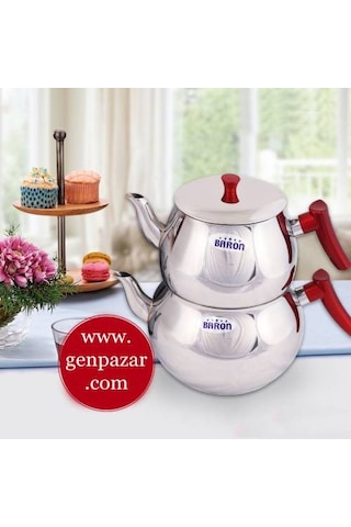 Jumbo Boy Çelik Çaydanlık 6.5 Lt 4 2.5 Çelik
