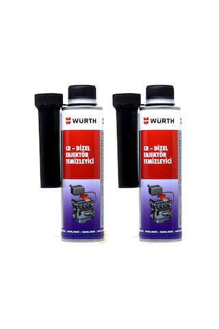2X Würth Dizel Enjektör Temizleyici Performans İyileştirici 300Ml