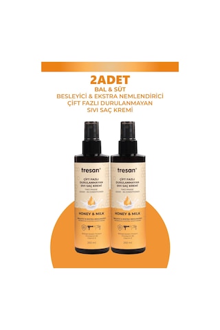Tresan Bal Süt Durulanmayan Saç Kremi 250 Ml 2 Adet