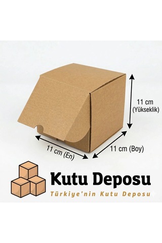 11x11x11 Cm E-ticaret Ve Kargo Kutusu Bardak Ve Mum Kutusu 100 Adet 1 Adet