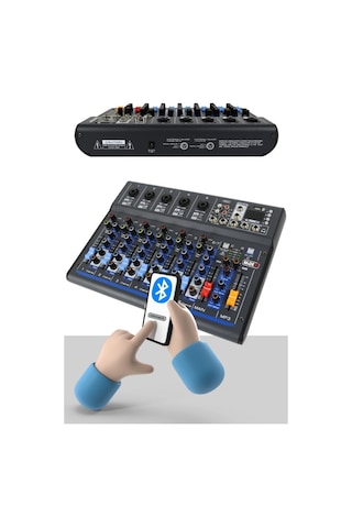 Maxword Maxi-12a-mixer Set 2 Adet 12 İnç Aktif Hoparlör Mikser Ve Mikrofon Ses Sistemi 1200w + 1200w