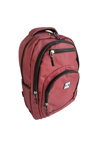 Bear & Deer Fibro Sırt Çantası Bordo Bd-cn0256 Desenli