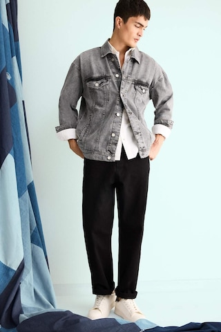 Defacto Oversize Geniş Kalıp Düğmeli Denim Ceket F4736ax25aunm18 Gri