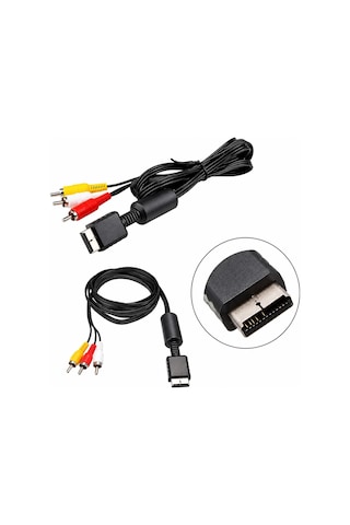 Ps1 Ps2 Ps3 Av Görüntü Kablosu Playstation Rca Ses Video Tv Bağlantı Kablosu