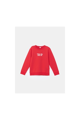 LC Waikiki Lcw Bisiklet Yaka Erkek Çocuk Sweatshirt 2'li K.lacivert