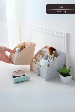 Lüks Makeup Ruj, Rimel, Oje Düzenleyici Organizer, Ruj Standı, Gri Çok Renkli