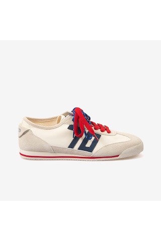 Back70 Erkek Bağcıklı Süet Spor & Sneaker Ayakkabı B26 Beyaz - Mavi