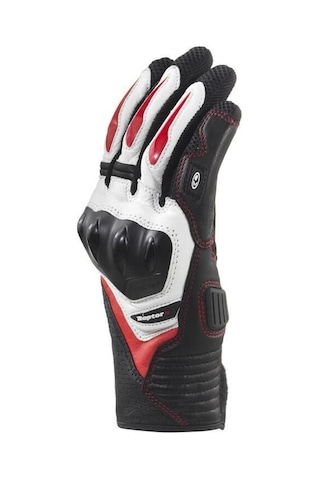Clover Raptor - 3 Korumalı Motosiklet Eldiveni Siyah Kırmızı