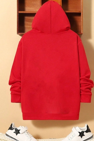 Uyguntarz Çocuk Shark Baskılı Sweatshirt Kırmızı
