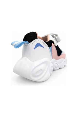 Papucumun Dünyası Kız Çocuk Kalın Taban Cırtlı Çok Renkli Sneaker