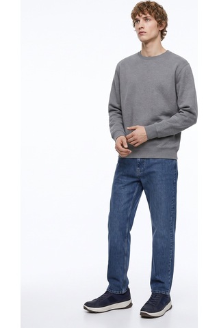 Limon Gri Erkek Relaxed Sweatshirt L6wm-swt9518