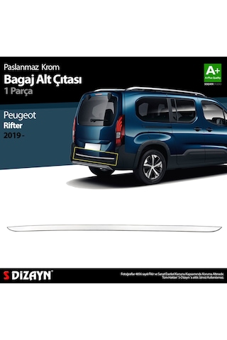 S-Dizayn Kia Sportage Krom Bagaj Alt Çıta 2010-2015 Arası P.Çelik N11.4805