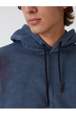 Oversize Fit Erkek Sweatshirt Mavi