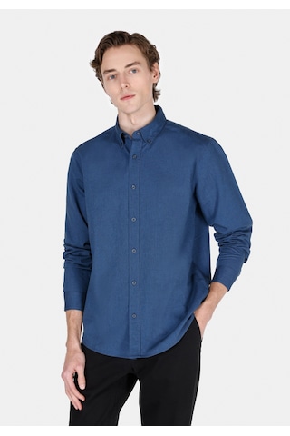 Colin's Colins Regular Fit Shirt Neck Düz Erkek Lacivert Uzun Kol Gömlek Cl1073845 Cl1073845 Q1.v2 Nav Lacivert