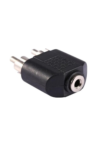 3.5 Mm Stereo Dişi / 2 Rca Erkek Çevirici