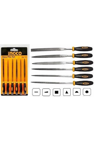 Ingco HKTF63 6'lı Eğe Seti