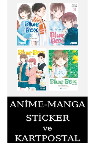 Blue Box 1-2-3-4 Manga Seti 4 Kitap / Mavi Kutu / Anime-manga Sticker Ve Kartpostal