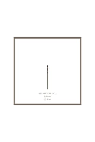 Hss Matkap Ucu 1 Mm, Metal, Ahşap, Plastik İçin 10 Adet