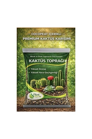 Bitki Ve Kaktüs Toprağı Seti 10 L Organik Cocopeatli Salon Bitkileri Ve Kaktüsler Için