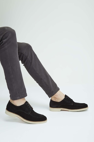 Tamer Tanca Erkek Hakiki Deri Siyah Süet Casual Ayakkabı 537 3199 Erk Ayk Y23 Sıyah Suet Siyah