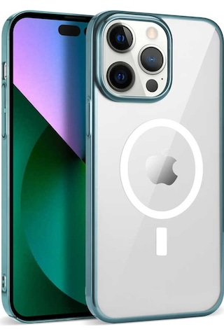 Apple Uyumlu iPhone 14 Pro Kılıf Zore Wireless Şarj Özellikli Pixel Magsafe Kapak
