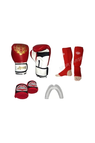 Spor_Carsim Evox Boks-Kickboks Eldiveni,Kaval Koruyucu,Bandaj,Dişlik Seti