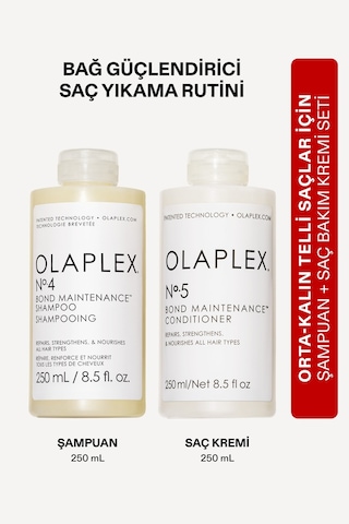 Olaplex Bond Maintenance No:4 Şampuan 250 ML + Saç Kremi 250 ML