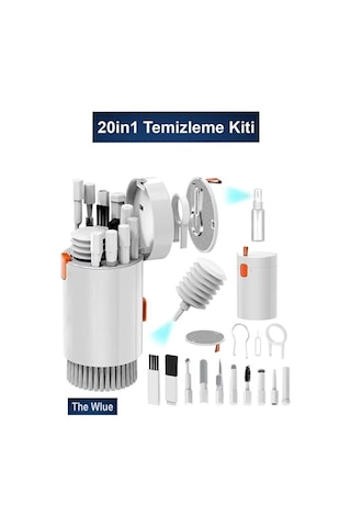 20in1 Bilgisayar, Laptop, Klavye, Telefon, Kulaklık Airpod Temizleyici Fırça Kit Temizleme Seti