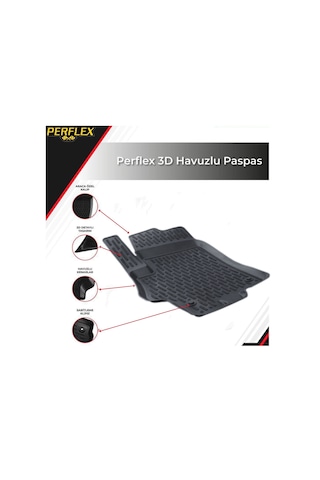 3d Paspas Siyah Fıat Grande Punto 2007--2018