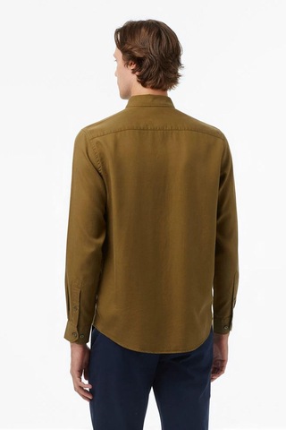 Erkek Yeşil Classic Fit Gömlek-11425 Yeşil