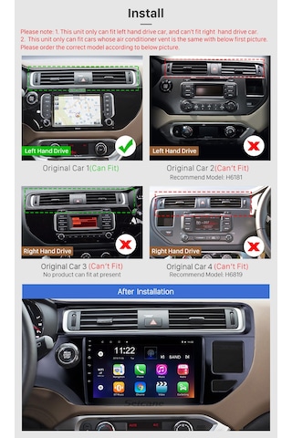 Kıa Rıo 2015-2016 Multimedya Navigasyon Usb Kamera Carplayer