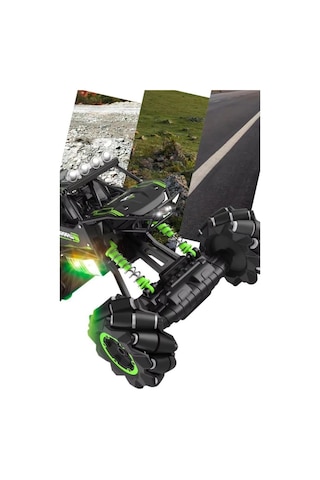 Işıklı Sesli Müzikli Şarjlı Bilek Kumandalı Drift Atan 4x4 Canavar Oyuncak Off-road Aracı Çok Renkli